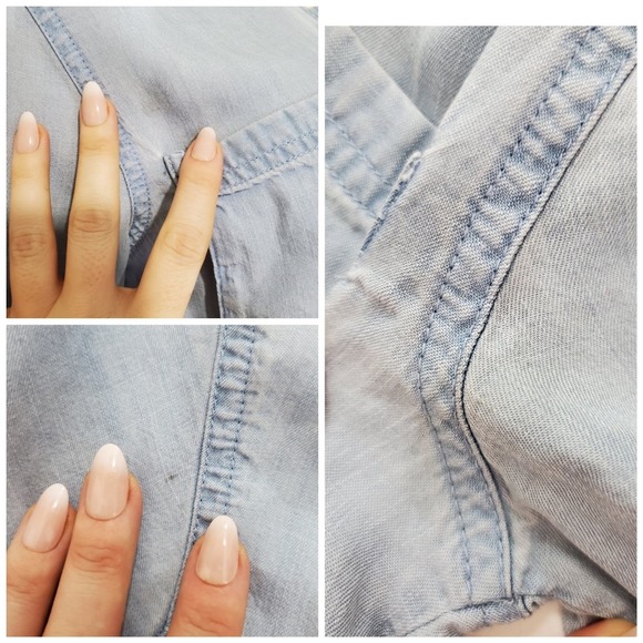 Forever 21 | Crop Chambray Short Sleeve Top - Picture 4 of 4